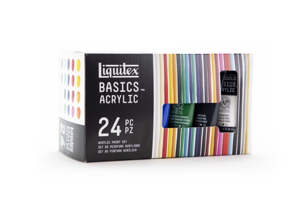 Liquitex Basics-Acrylfarben, 24er Set