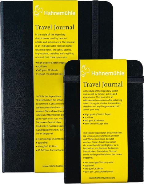 Hahnemühle Skizzenbuch Travel Journal, 140 g/m², 62 Blatt