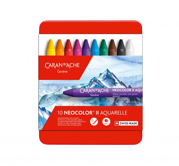 Carandache-7500310-Neocolor-II-Aquarelle 10er Set