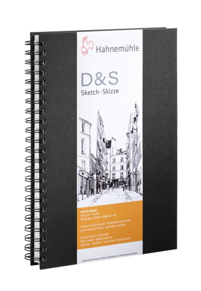 Hahnemühle Skizzenbuch D&S spiralisiert,140 g/m²