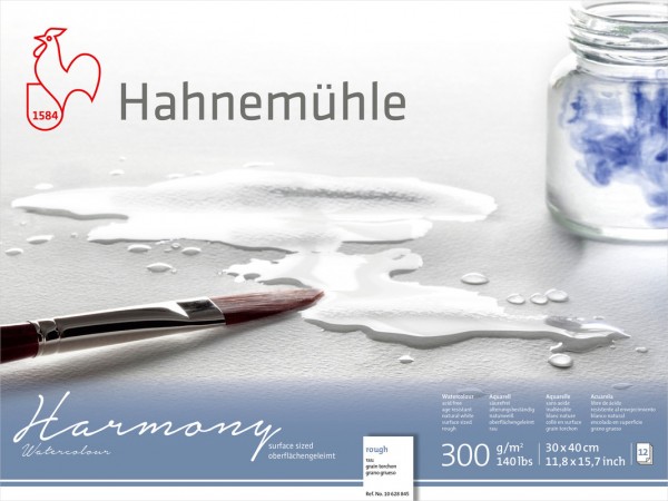 Hahnemühle Harmony Aquarellpapier rau, 300 g/m²