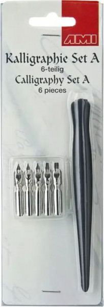 Kalligrafie Sets mit Federhalter mit 5 Federn