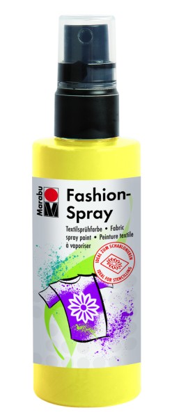 Marabu Fashion-Spray Textilsprühfarbe 100 ml Zitrone