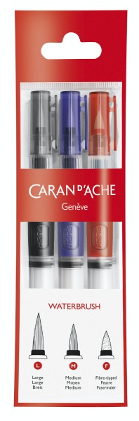 Caran d'ache Wasserpinsel, 3er Set