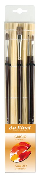 da Vinci GRIGIO Pinsel Set mit Bambusmatte Serie 5324
