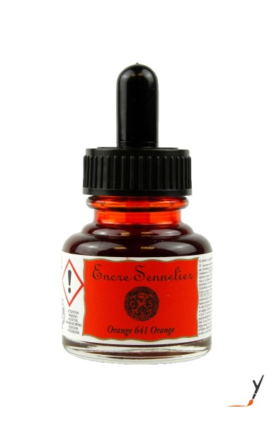 Sennelier-Schellacktuschen-30-ml-Orange