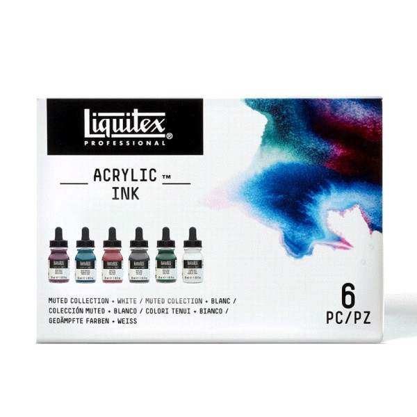 Liquitex Acrylic Ink Set 6 x 30ml Gedämpfte Töne