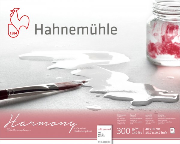 Hahnemühle Harmony Aquarellpapier matt, 300 g/m², 12 Blatt