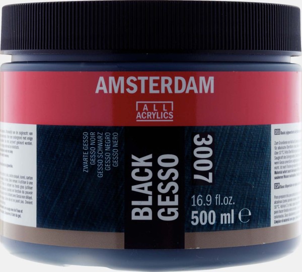 Amsterdam Gesso Grundierung schwarz