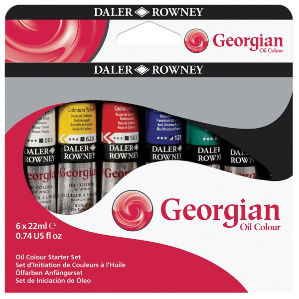 Daler Rowney Georgian Ölfarben 6er Set